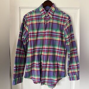 MENS RALPH LAUREN MADRAS OXFORD